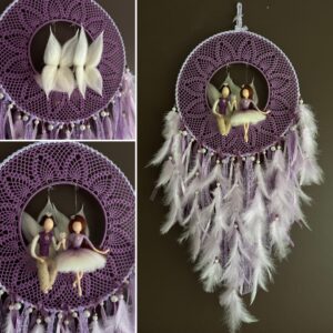 Unenäopüüdja haldjapaariga ja roosa kvartsiga